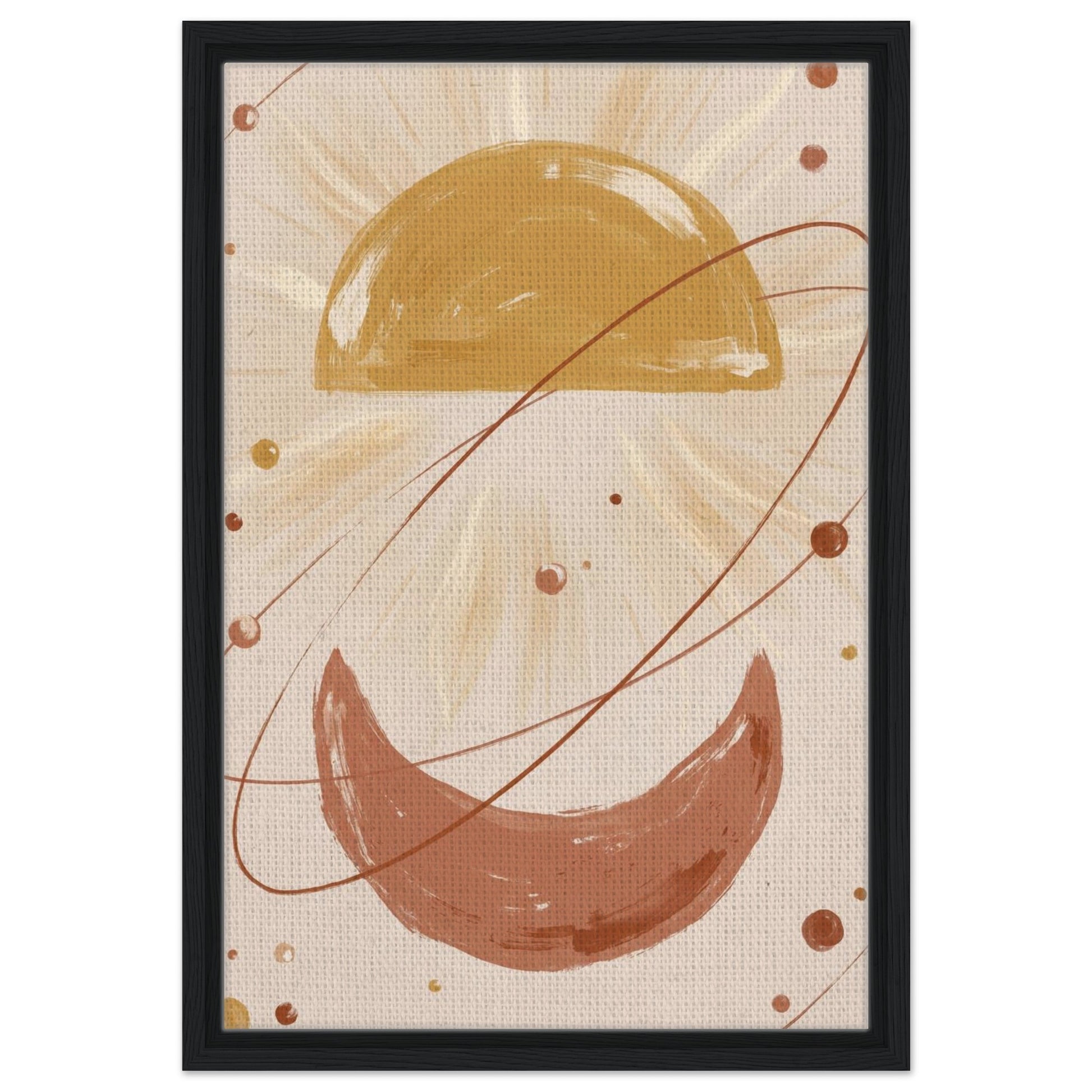 Golden Arc Celestial Boho Wall Art - 20x25 cm / 8x10″ / Museum-Quality Matte Paper Poster - Sparkycare