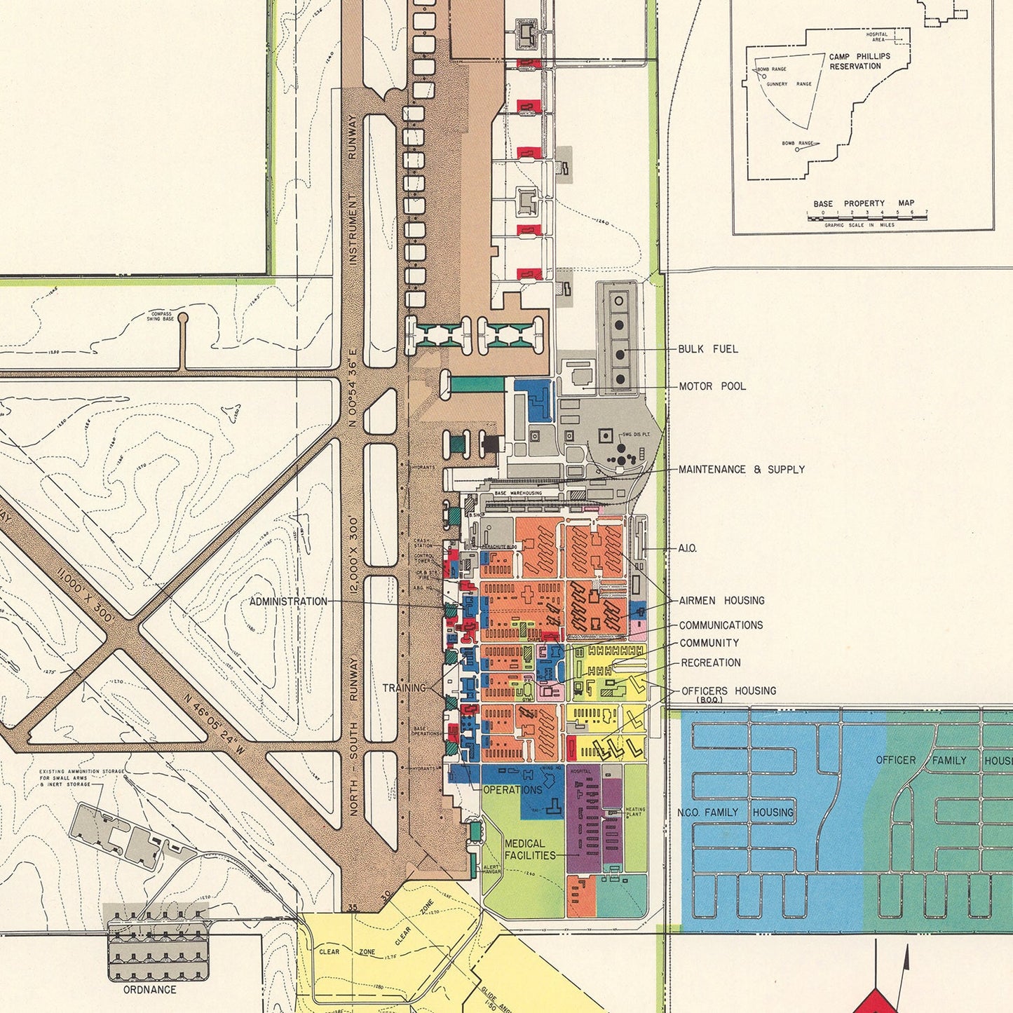 Vintage Map of Salina, Kansas, 1951 II