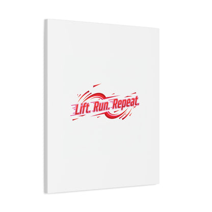 Lift Run Repeat Gym Motivation Canvas Wall Art
