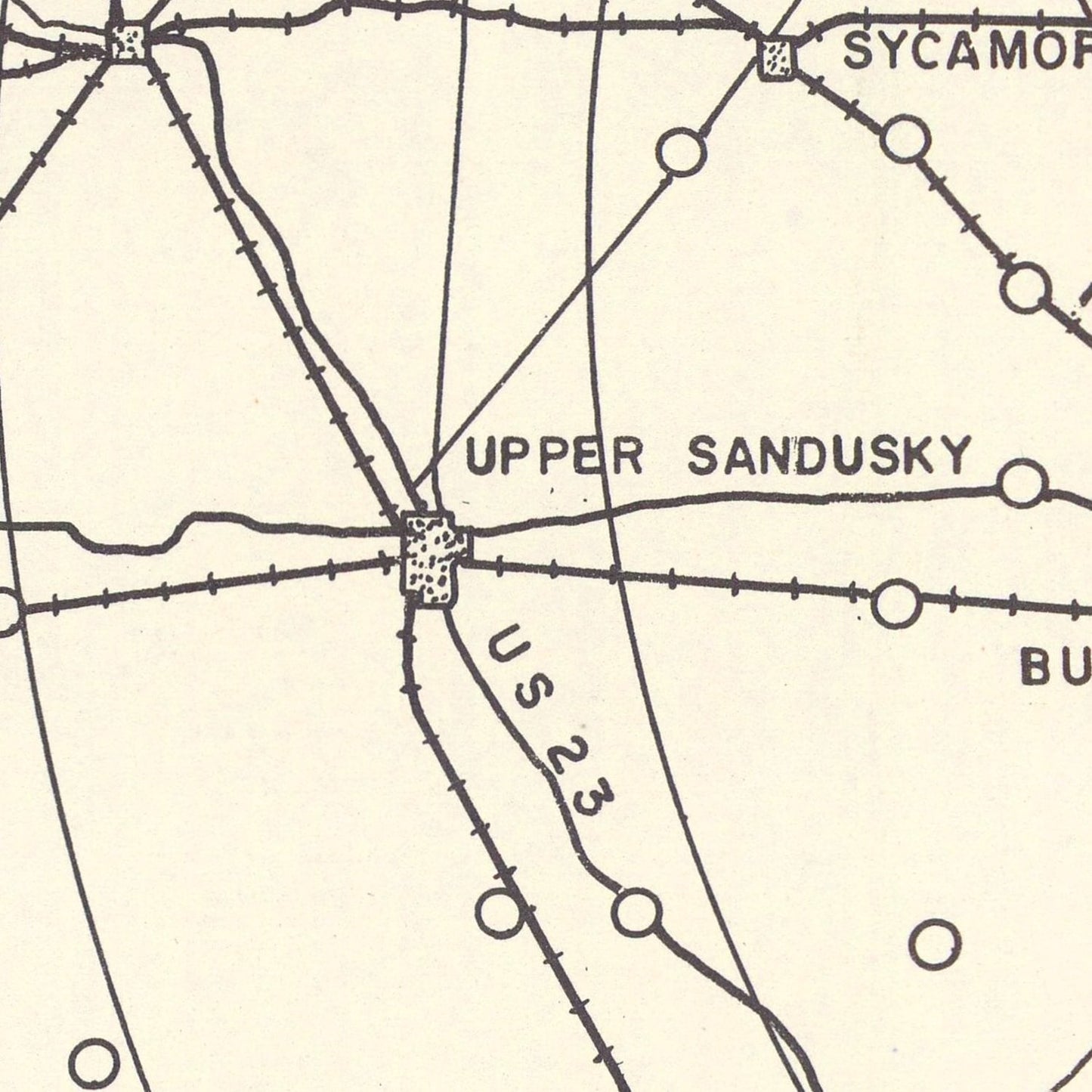 Vintage Map of Wilkins Air Force Depot Vicinity, 1952