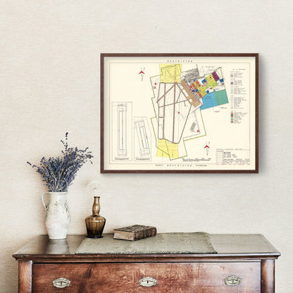 Vintage Map of Webb Air Force Base, Texas 1951 Edition A