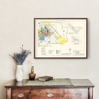 Vintage Map of Williams Air Force Base, Arizona, 1952