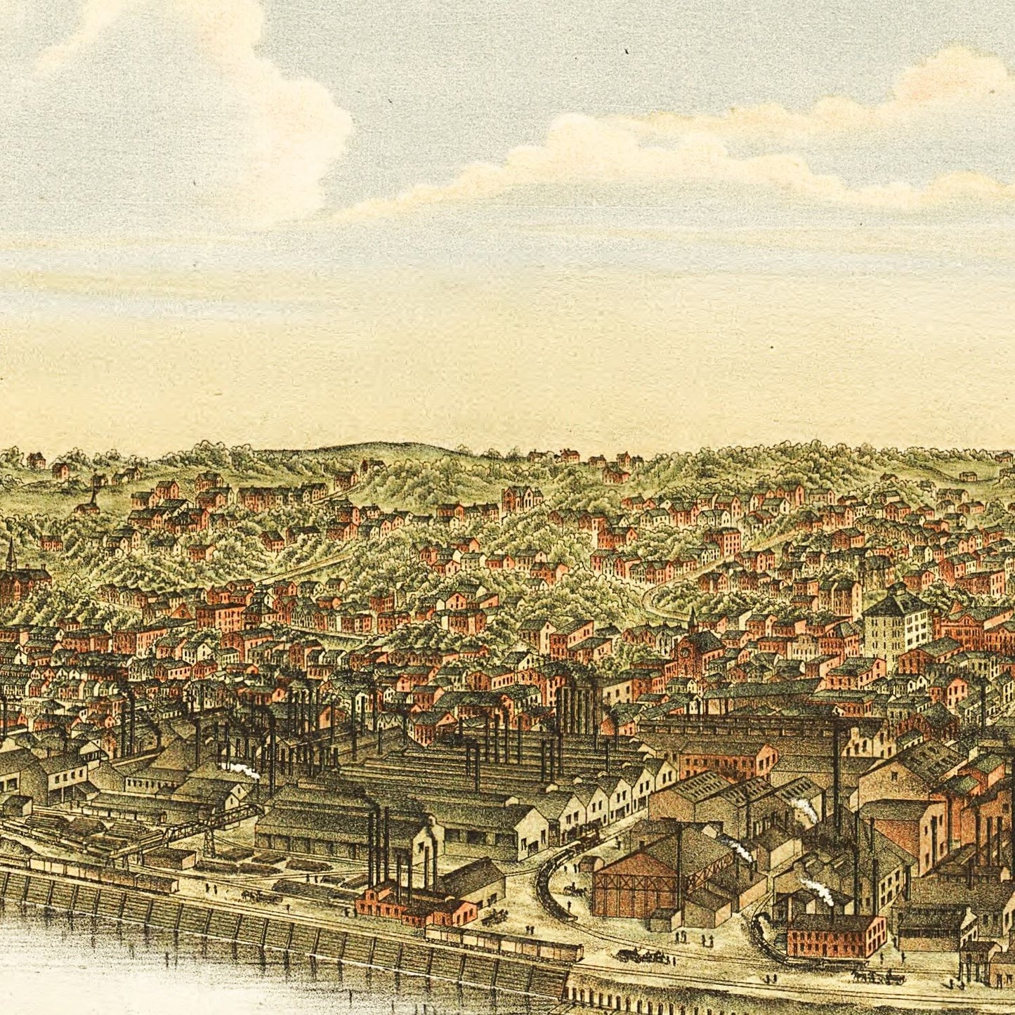 Vintage Map of McKeesport, Pennsylvania, 1893
