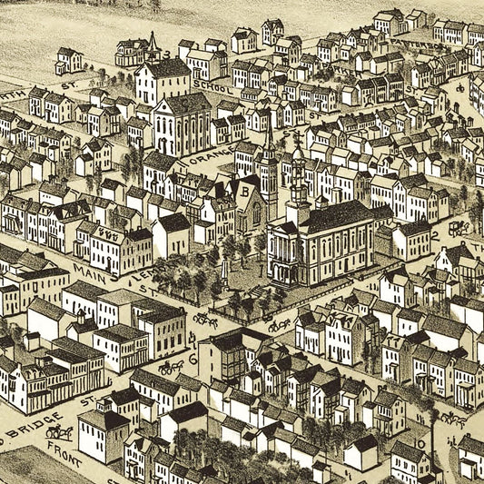 Vintage Map of Mifflintown, Pennsylvania, 1895