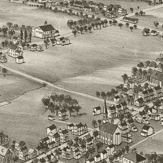 Vintage Map of Millersville, Pennsylvania, 1894