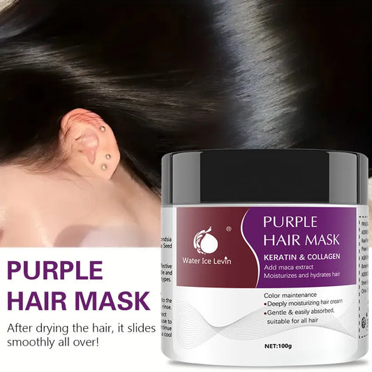 Soft hair with salon-fresh color after purple mask