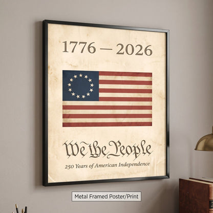 1776 American Flag Wall Art - We the People