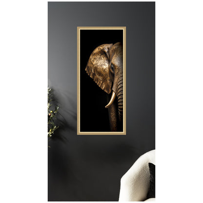 Midnight Mandala Zen Peaceful Elephant by The Creative Bunch Studio Framed Wall Art Print