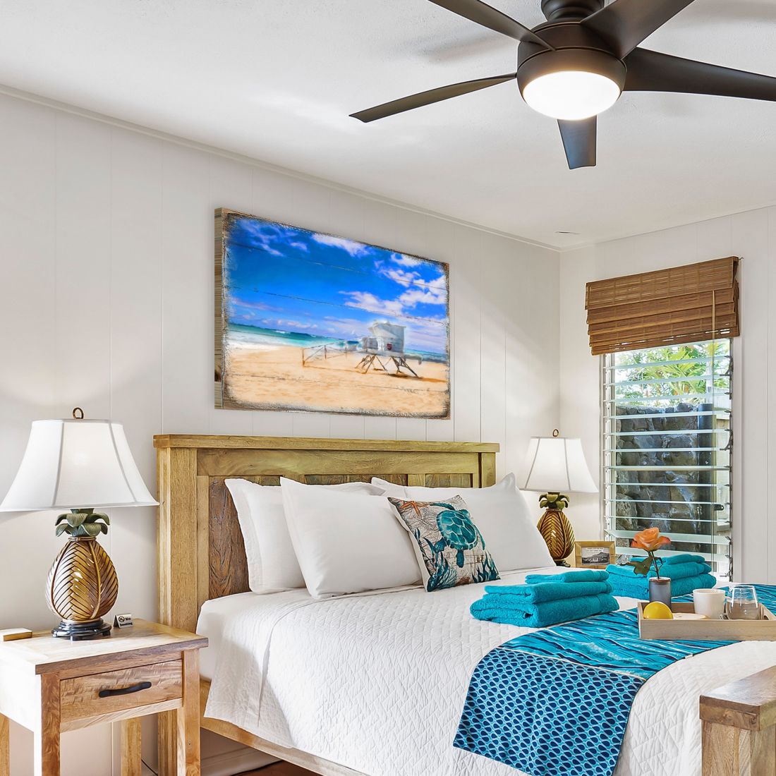 Beach Lifeguard Tower Wood Wall Art - Coastal Decor