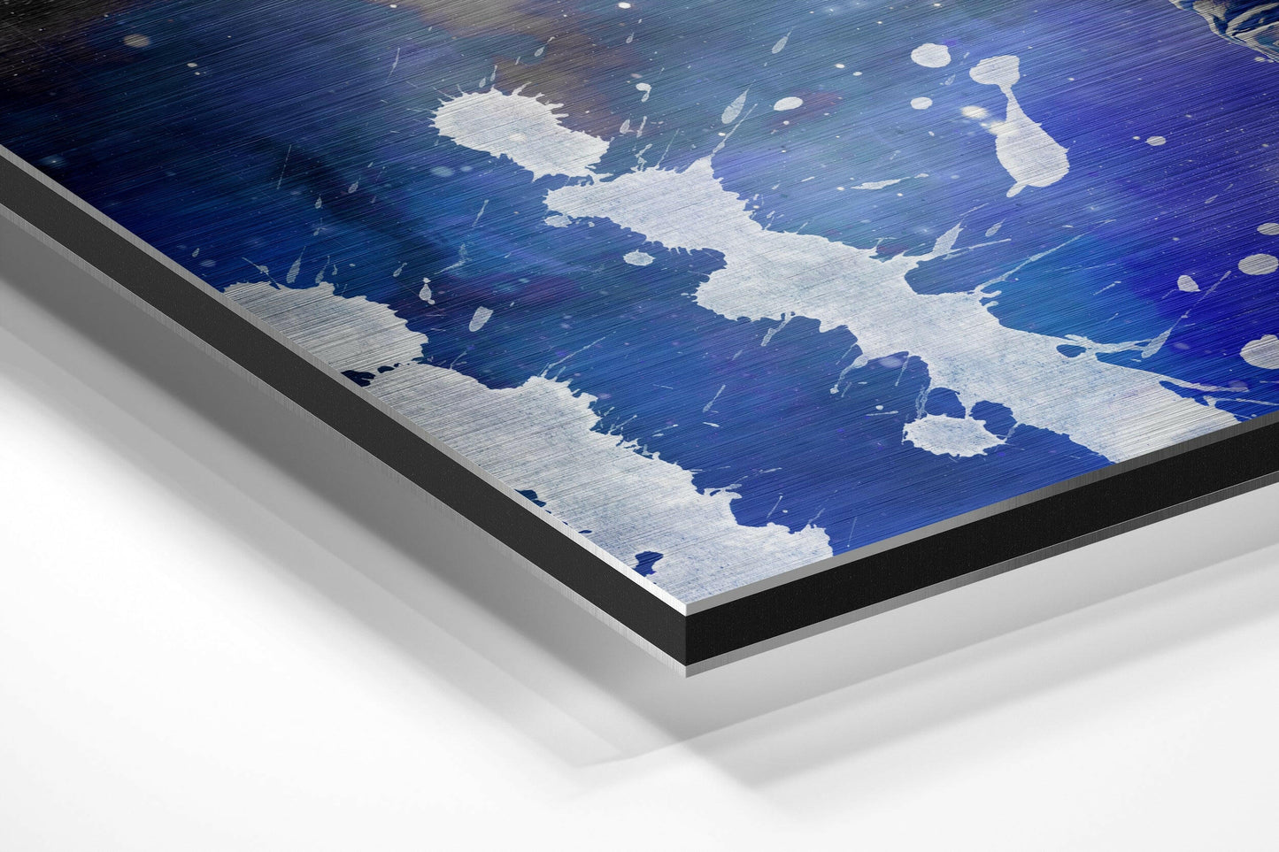 Astronaut Blue Smoke Metal Wall Art
