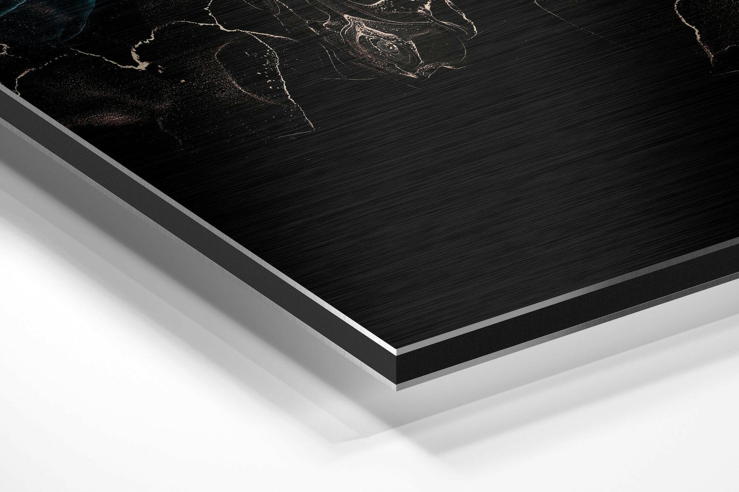 Black Turquoise Smoke Metal Wall Art