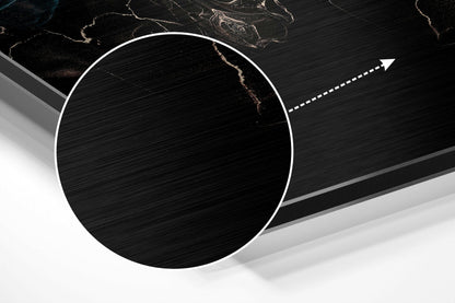 Black Turquoise Smoke Metal Wall Art