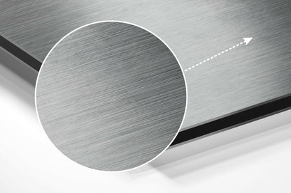 Hand Behind Frosted Glass Aluminum Wall Art