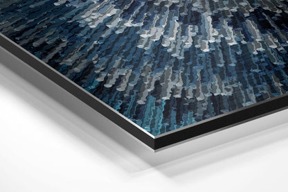 Blue Aluminum Wall Art