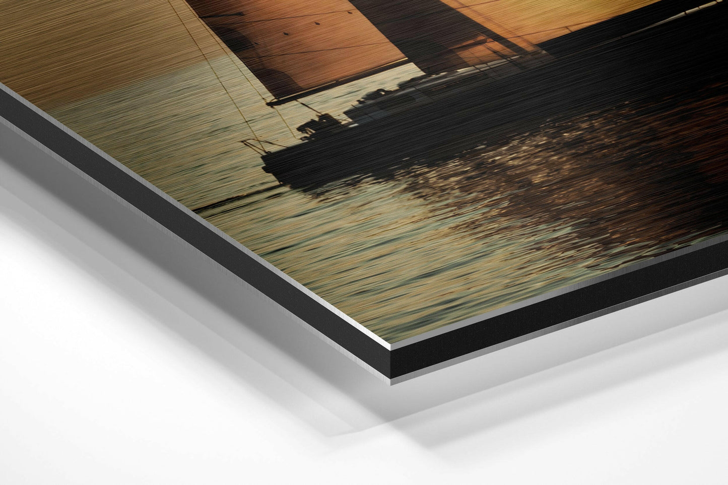 Sailing to Sunset Metal Wall Art