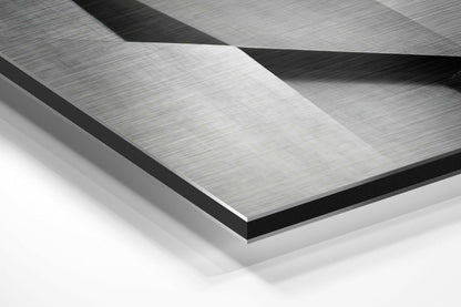 Geometric Buildings Metal Wall Art