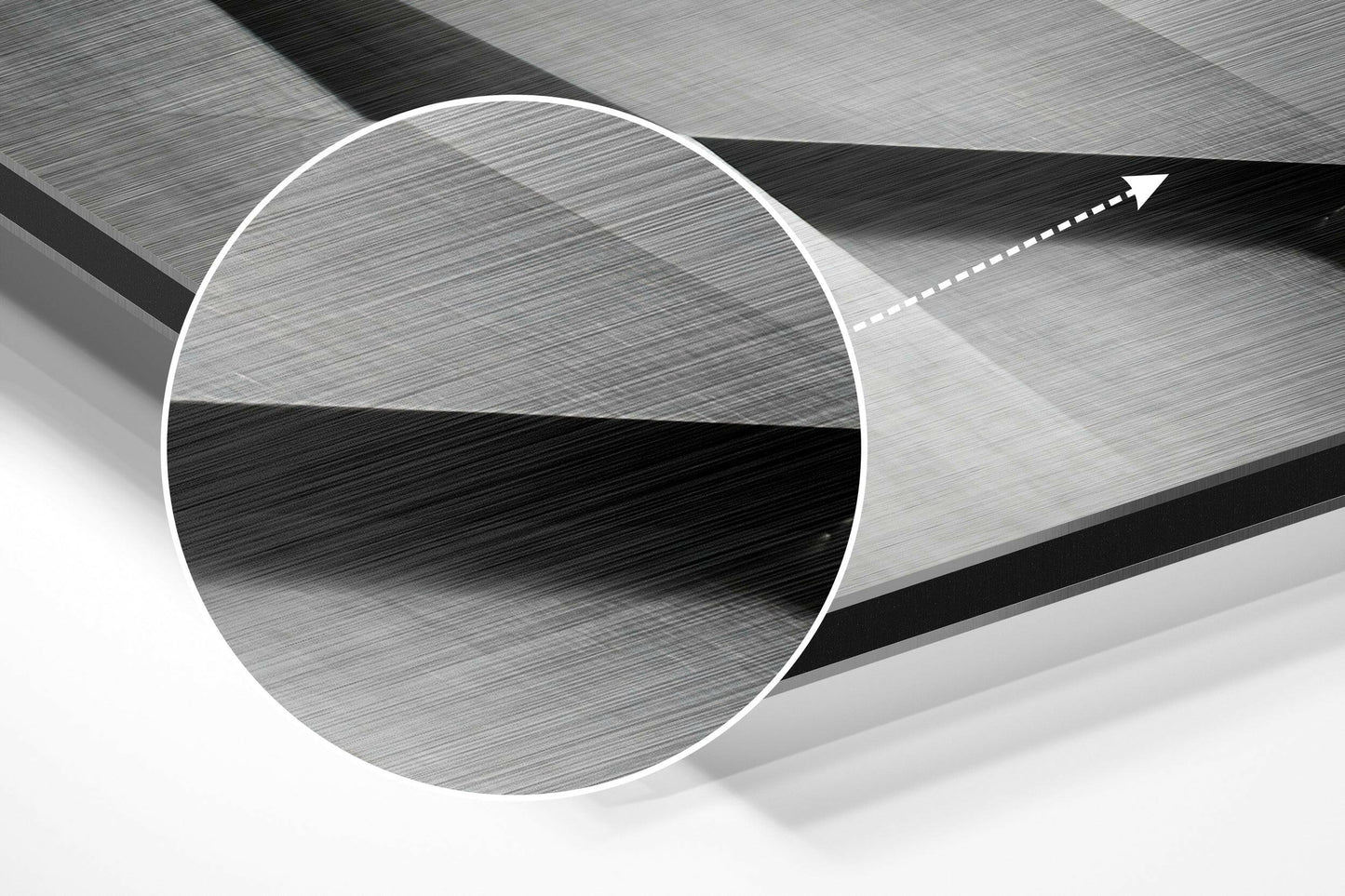 Geometric Buildings Metal Wall Art