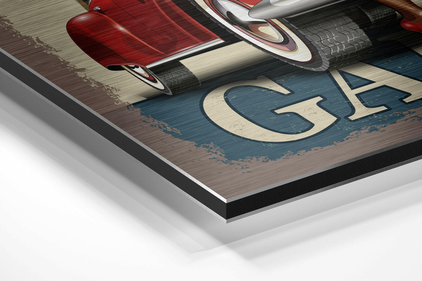 Vintage Garage Aluminum Dibond Wall Art