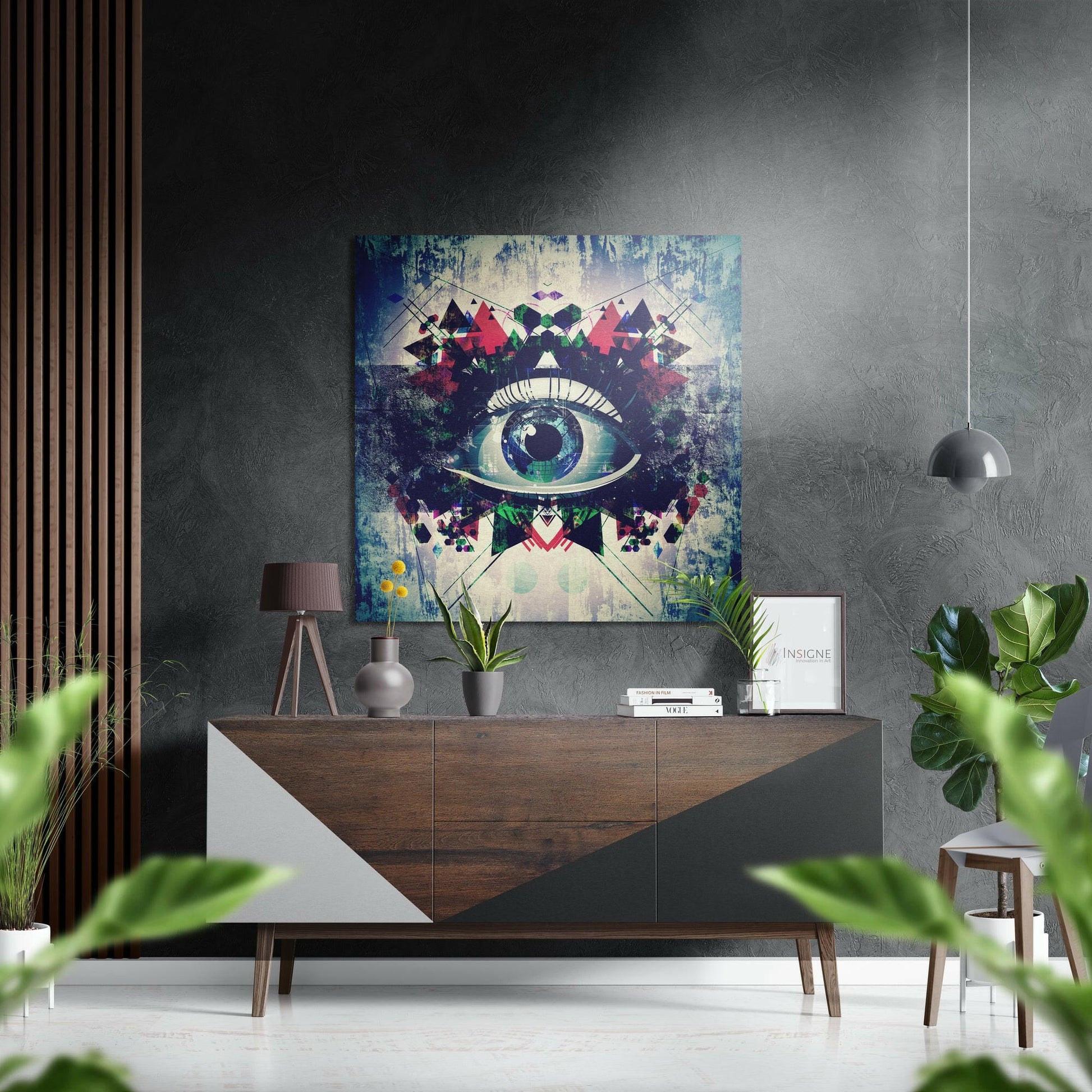 The Eye metal wall art macro eye
