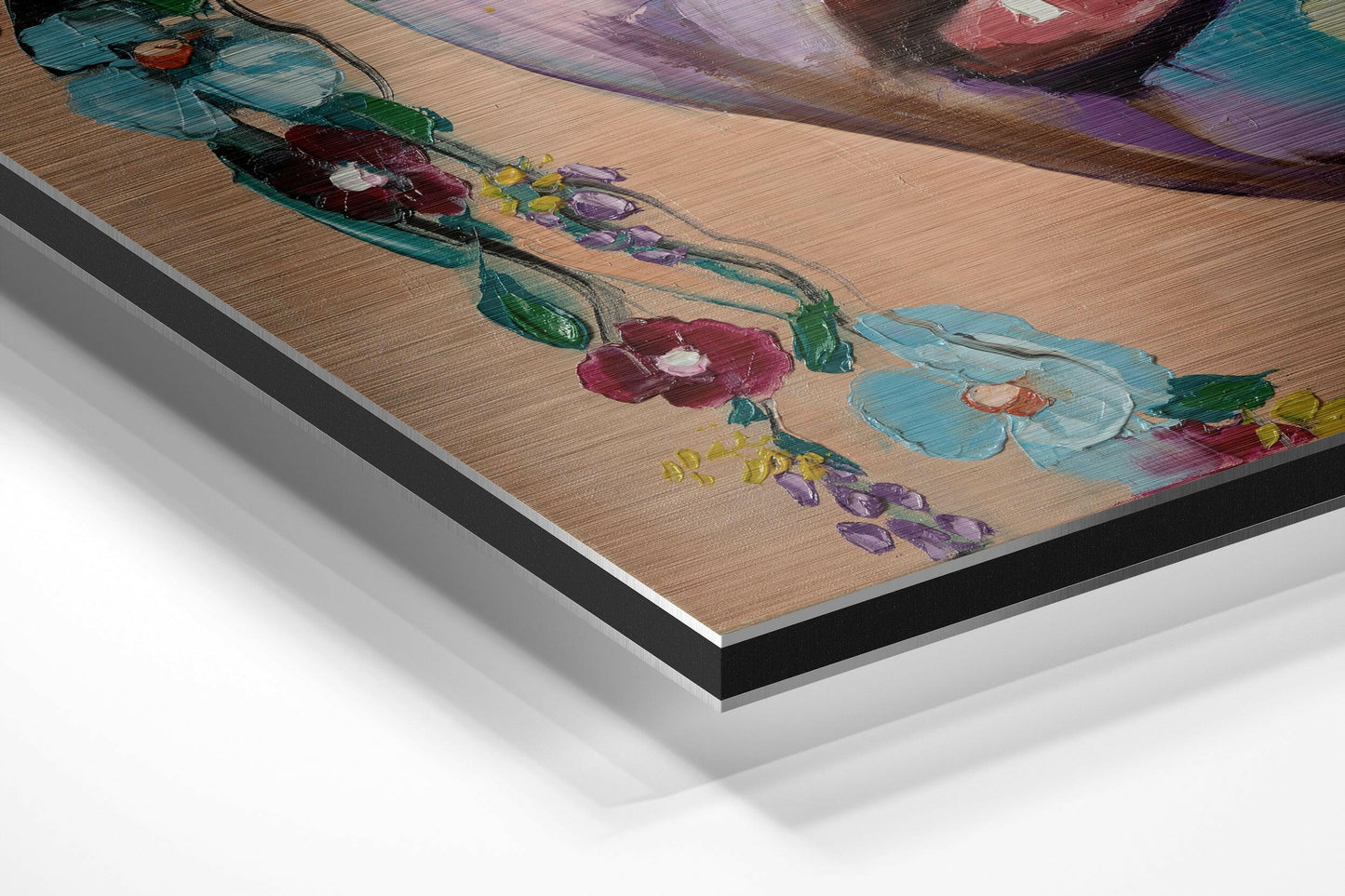 Woman of Flowers Metal Wall Art