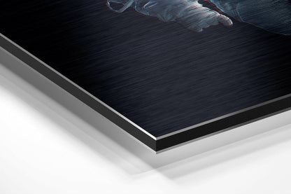 Pixel Dissolving Astronaut Metal Wall Art
