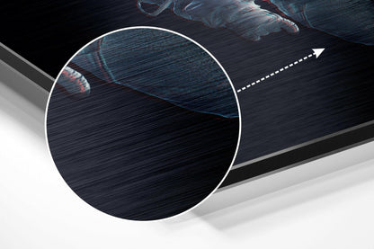 Pixel Dissolving Astronaut Metal Wall Art
