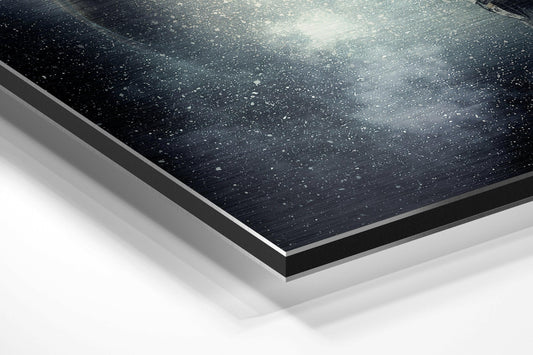Astronaut Eclipsed Planet Metal Wall Art