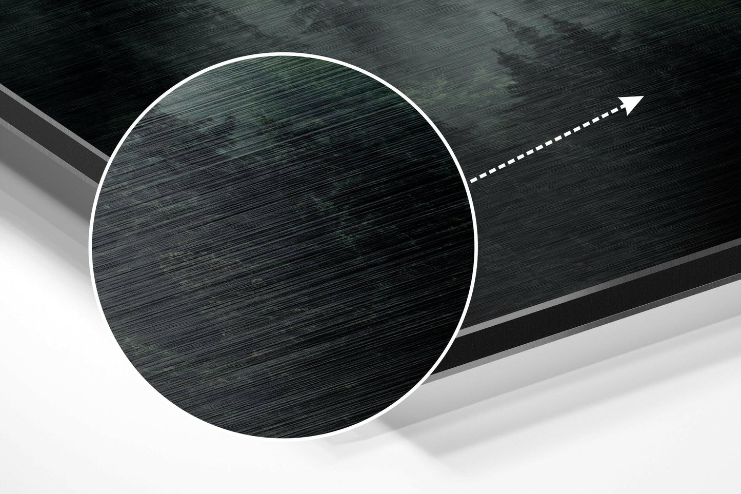 Foggy Evergreen Forest Metal Wall Art