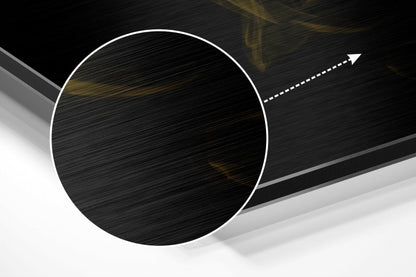 Yellow Smoke Metal Wall Art