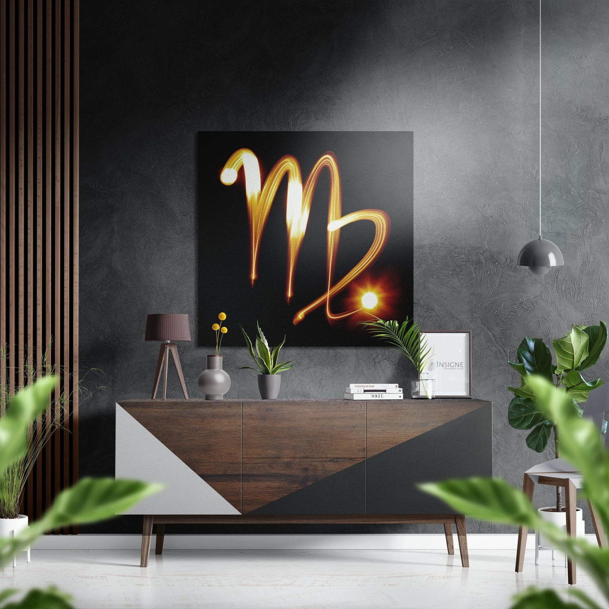 Virgo zodiac aluminum dibond wall art