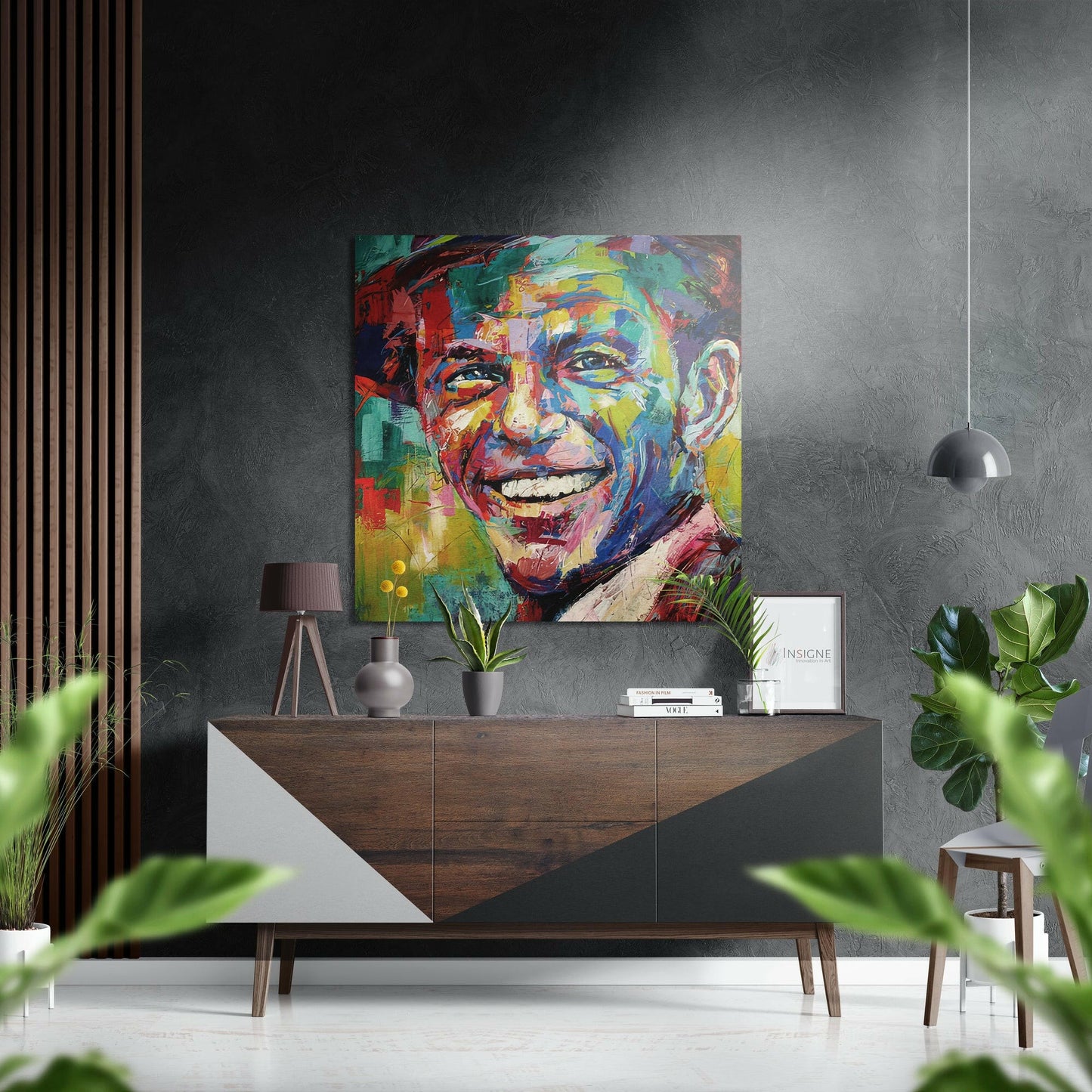 Singer Portrait Metal Wall Art