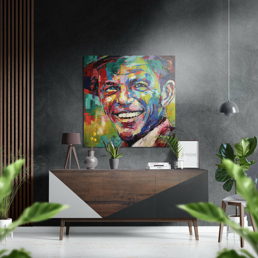 Singer Portrait Metal Wall Art