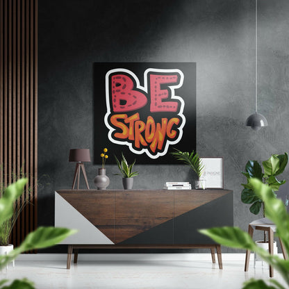 Be Strong metal wall art