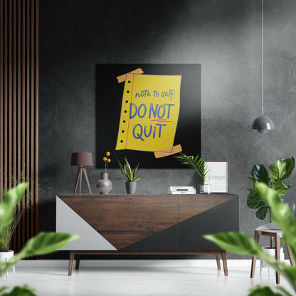 Do Not Quit motivational metal wall art