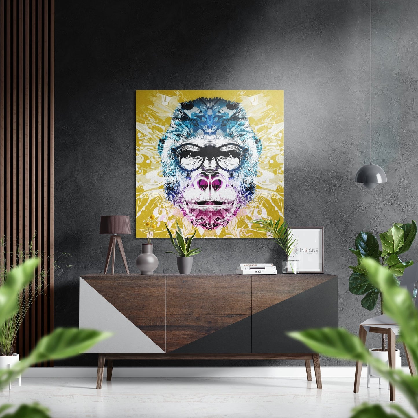 Monkey metal wall art