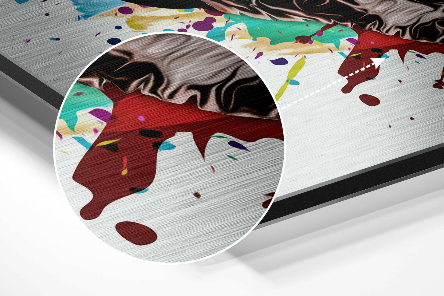 Dog Brushed Aluminum Wall Art