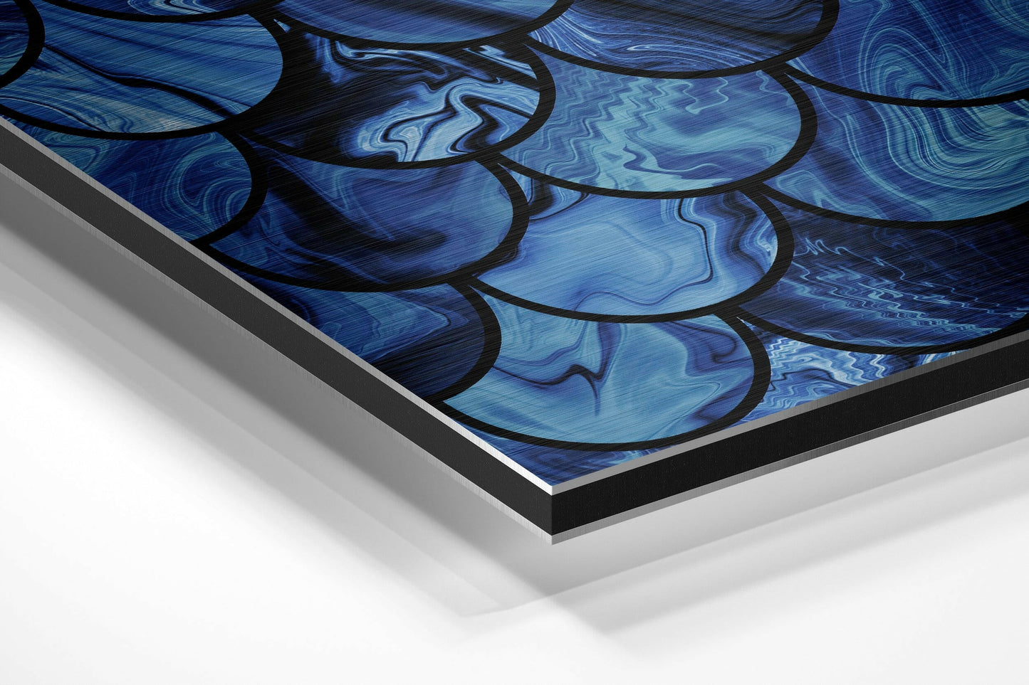 Blue Drops Metal Wall Art