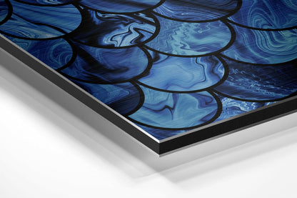 Blue Drops Metal Wall Art