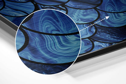 Blue Drops Metal Wall Art
