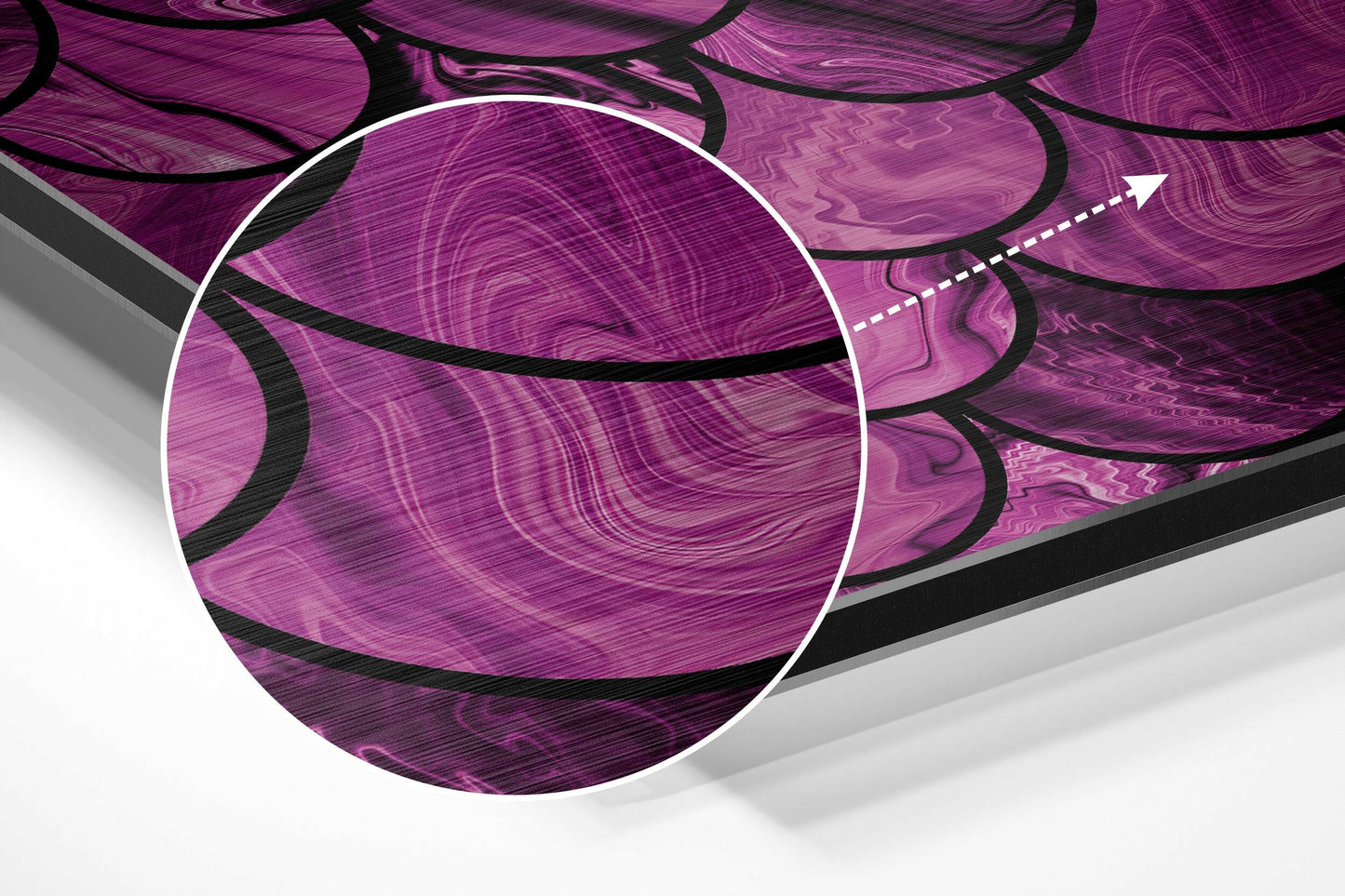 Pink Drops Metal Wall Art