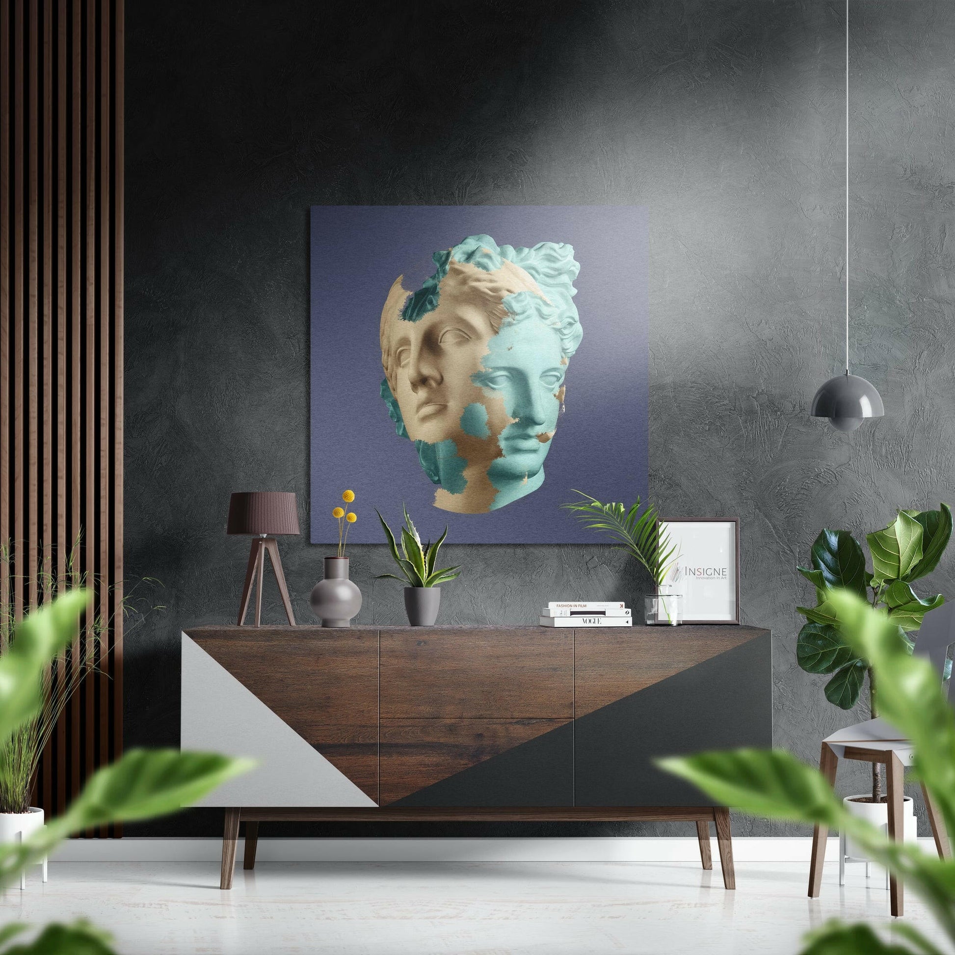 Art of Sculpture metal wall art brushed aluminum