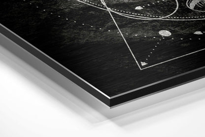 Lines of Space Metal Wall Art