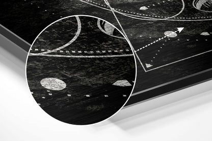 Lines of Space Metal Wall Art