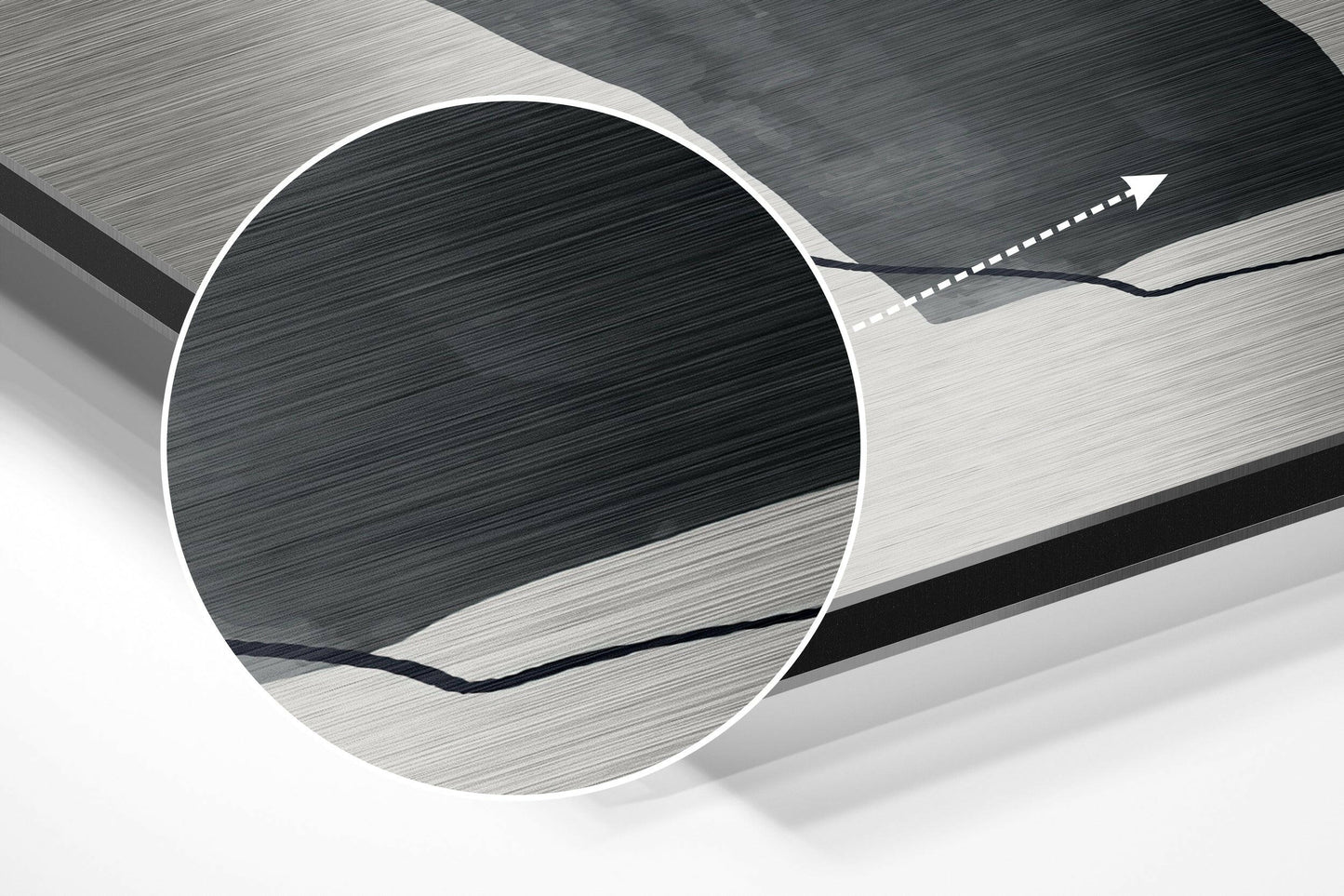 Abstract Paper Shapes in Yellow and Navy Metal Wall Art