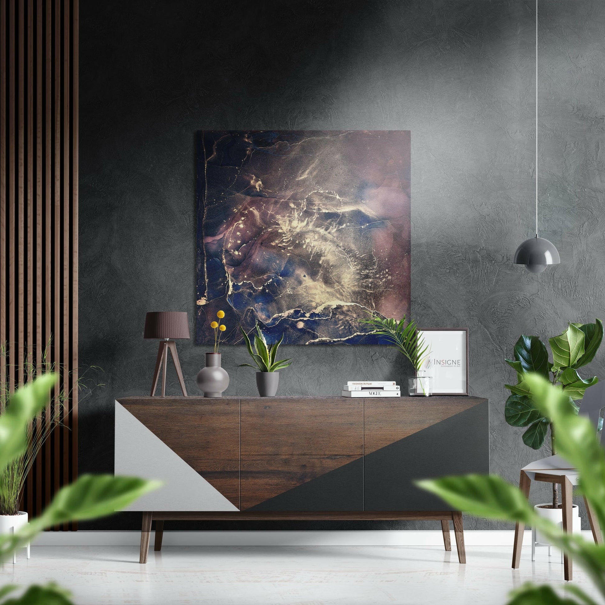 Splash metal wall art modern abstract design
