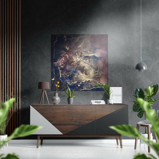 Splash metal wall art modern abstract design