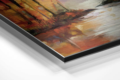 Autumn in Forest Metal Wall Art