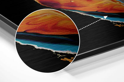 Dance of Orange Metal Wall Art