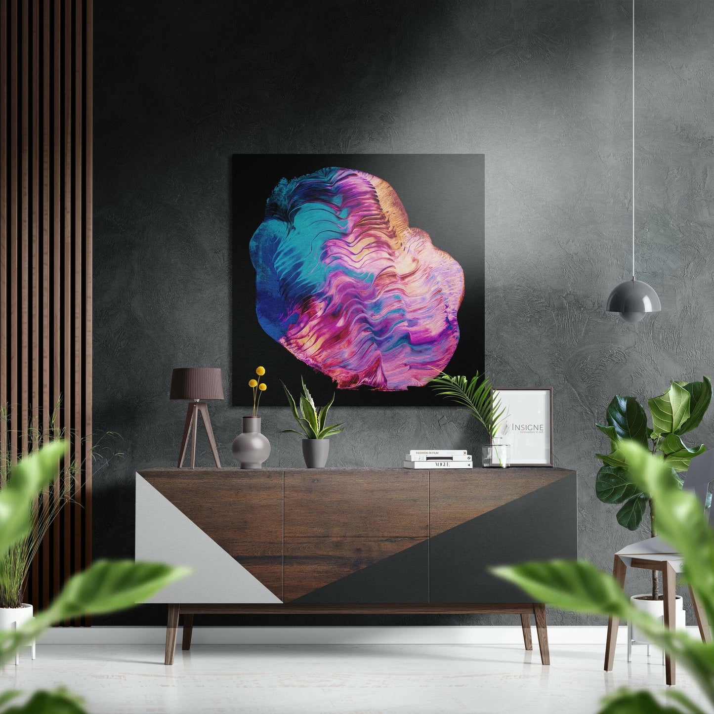 Color Cascade Metal Wall Art