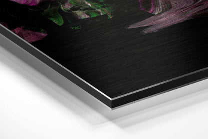 Dance of Purple Metal Wall Art